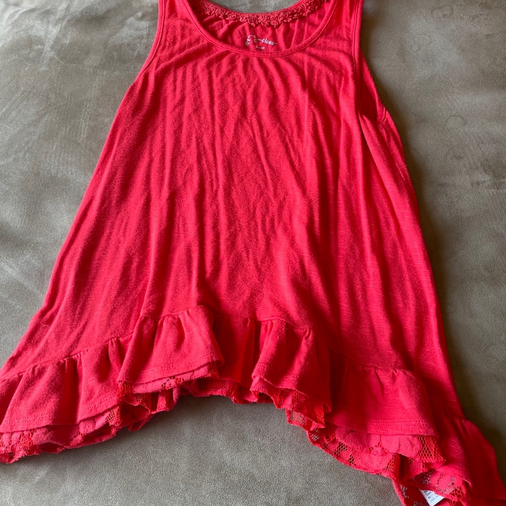 Red tank top